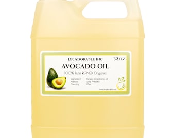 32 oz - Aceite de aguacate - Prensado en frío orgánico 100% puro