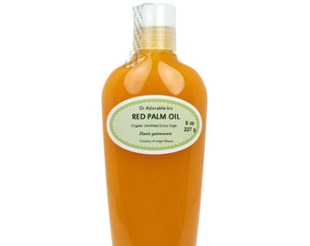 8 oz - Red Palm Extra Virgin Oil - Pure Organic UNREFINED