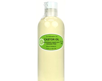 12 oz - Organic Castor Oil - 100% Pure Cold Pressed