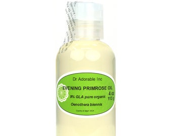 4 oz - Evening Primrose Oil - 100% Pure Organic Cold Pressed