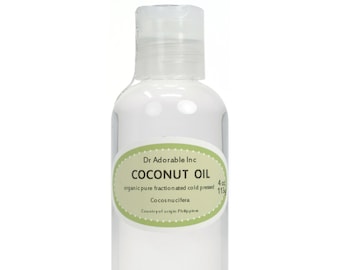 4 oz - Organic Fractionated Coconut Oil - 100% Pure