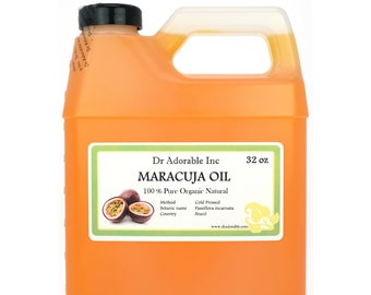 Passion Fruit / Maracuja Oil Refined Organic Cold Pressed Fresh 100 Pure 16 Oz