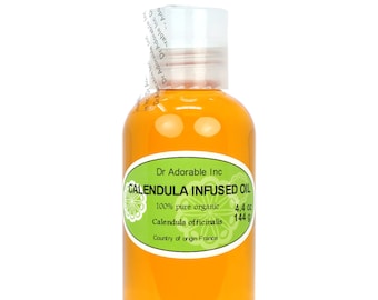 4 oz - Organic Calendula Infused Herbal Oil