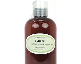 8 oz - Emu Oil - 100% Pure Organic Fresh From Australia