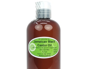 8 oz - Pure Jamaican Black Castor Oil - Super Potent Strengthen Grow & Restore Hair Care Organic