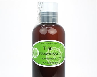 4 oz - Tocopherols Natural T-50 Vitamin E SOLUBLE in OIL Anti Aging