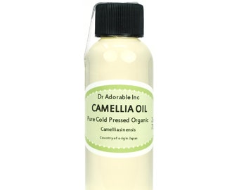 2 oz - Camellia Oil - Pure Organic Cold Pressed Tea Tree seed oil