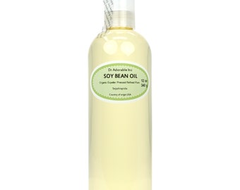 12 oz - Soybean Oil - Pure & Organic Cold Pressed Soy Bean