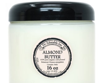 16 oz - Beurre d'amandes biologiques pur cru