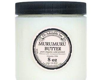 8 oz - Murumuru Butter - 100% rein natürlich aus biologischem Anbau für Haut & Haar
