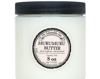 8 oz - Mantequilla de Murumuru - 100% orgánica natural pura para la piel y el cabello