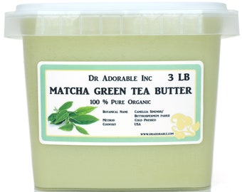 3 lb - Matcha Green Tea Butter - 100% Pure Natural Organic for skin & hair