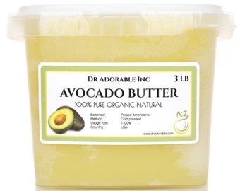 5 lb - Avocado Butter - Organic Cold Pressed Raw