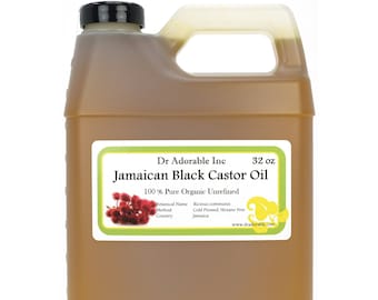 32 oz - Pure Jamaican Black Castor Oil - Super Potent Strengthen Grow & Restore Hair Care Organic