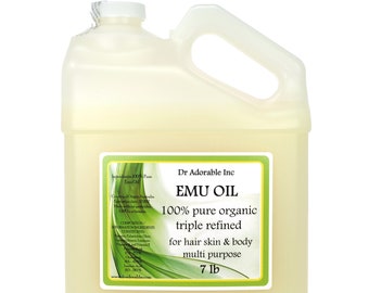 7 lb - Emu Oil - 100% Pure Organic Fresh From Australia