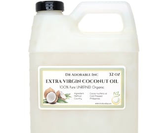 32 OZ Extra Virgin Unrefined 100% Pure Coconut Oil Organic