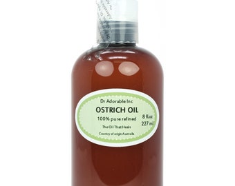 8 oz - Ostrich Oil - 100% Pure Fresh From Australia