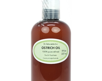 8 oz - Ostrich Oil - 100% Pure Fresh From Australia