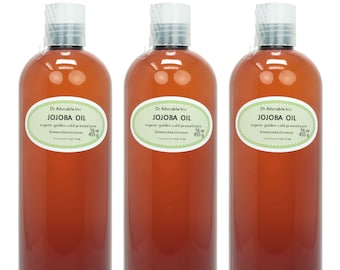 48 oz - Pure Golden Jojoba Oil UNREFINED - Organic Cold Pressed Virgin Natural Fresh