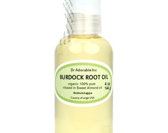 4 oz - Pure Burdock Root Oil - Organic Herbal Oil