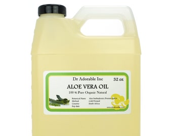 32 oz - ALOE VERA OIL - Organic Cold Pressed Natural