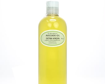 16 oz - Avocado Oil UNREFINED - Extra Virgin Cold Pressed Pure & Organic