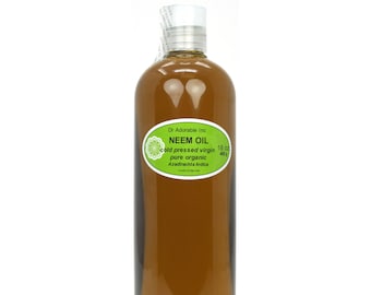 16 oz - NEEM OIL UNREFINED - 100% Pure Cold Pressed Organic Natural