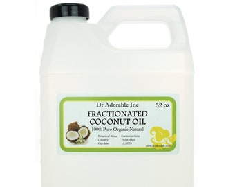 32 oz - Organic Fractionated Coconut Oil - 100% Pure Organic