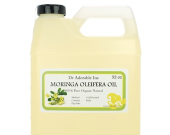 32 oz - Moringa Oleifera Oil - 100% Pure & Organic Cold Pressed