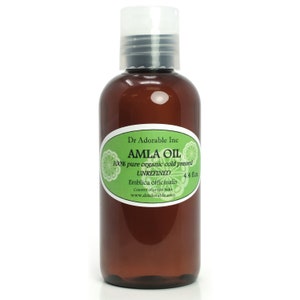 4 Oz UNREFINED Amla Oil 100% Pure Indian Gooseberry Cold Pressed Skin Hair Nails Massage oil