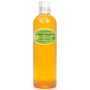 12 oz - Organic Calendula Infused Herbal Oil