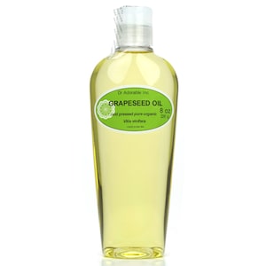 8 oz Pure Grapeseed Oil Organic Cold Pressed image 1