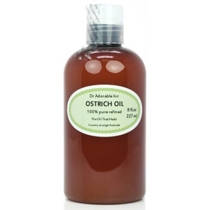 8 oz - Ostrich Oil - 100% Pure Fresh From Australia