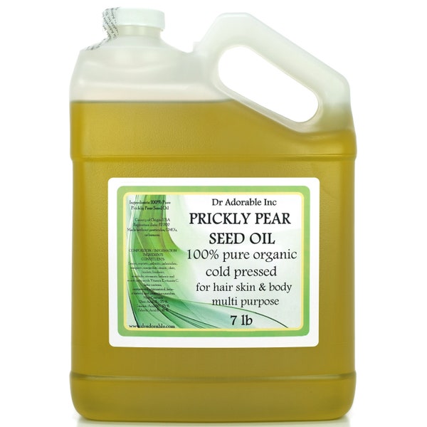 7 lb - Premium Prickly Pear Seed Oil - 100% Pure & Organic Cold Pressed