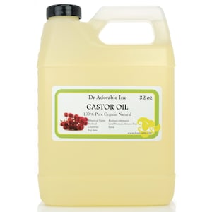 32 oz - Organic Castor Oil - 100% Pure Cold Pressed