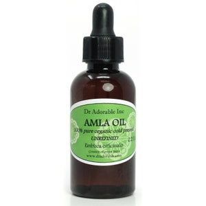 2 Oz UNREFINED Amla Oil 100% Pure Indian Gooseberry Cold Pressed Skin Hair Nails Massage oil image 1