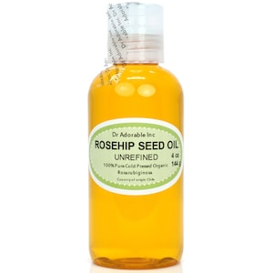 4 oz - Rosehip Oil UNREFINED - 100% Pure & Organic Cold Pressed