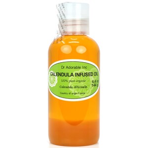 4 oz - Organic Calendula Infused Herbal Oil