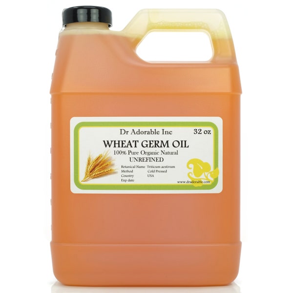 32 oz - Wheat Germ Oil UNREFINED - Virgin Natural Pure Organic