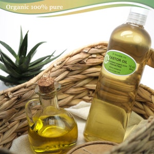 16 oz Organic Castor Oil 100% Pure Cold Pressed image 2