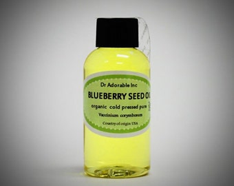 2 oz - Blueberry Seed Oil - 100% Pure & Organic Cold Pressed