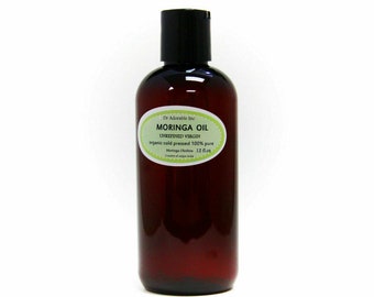12 oz - UNREFINED Moringa Oleifera Oil - 100% Pure & Organic Cold Pressed