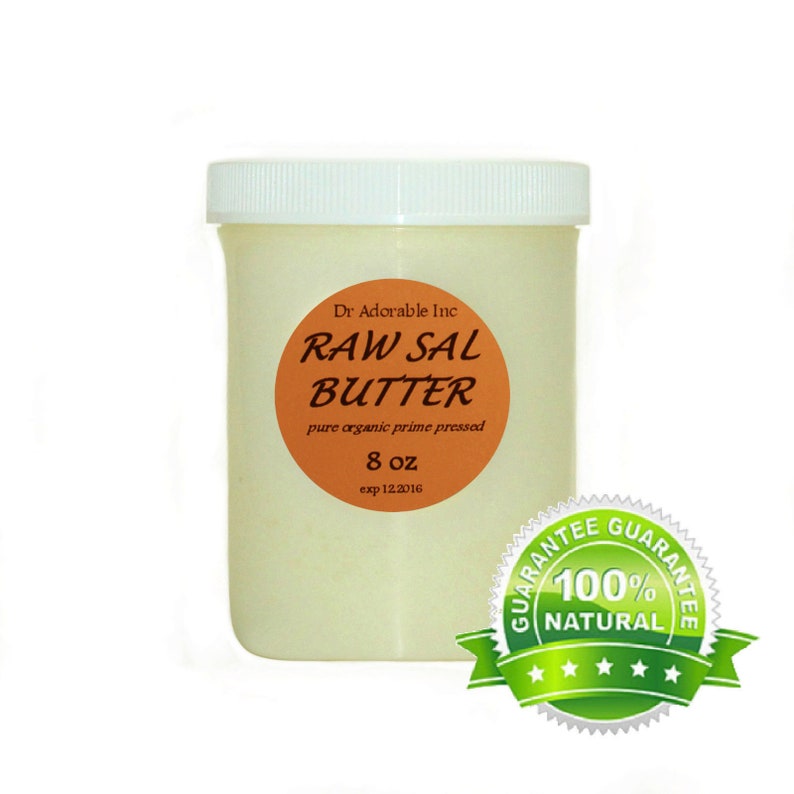 8 Oz Pure Organic Premium Sal Shorea Butter Fresh Cold Pressed image 5