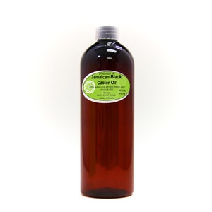 16 oz - Pure PEPPERMINT Jamaican Black Castor Oil - Super Potent Strengthen Grow & Restore Hair Care Organic