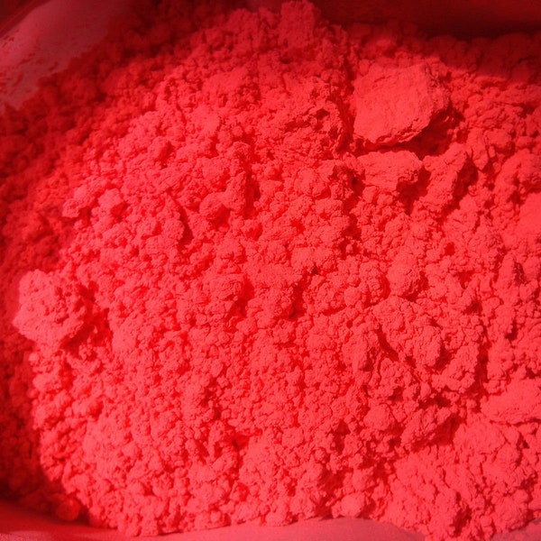 Pigment de mica rouge orange fluorescent de 1 oz, idéal pour les savons cosmétiques, les bombes de bain, les lotions, les gels douche, les sels de bain et bien d'autres encore