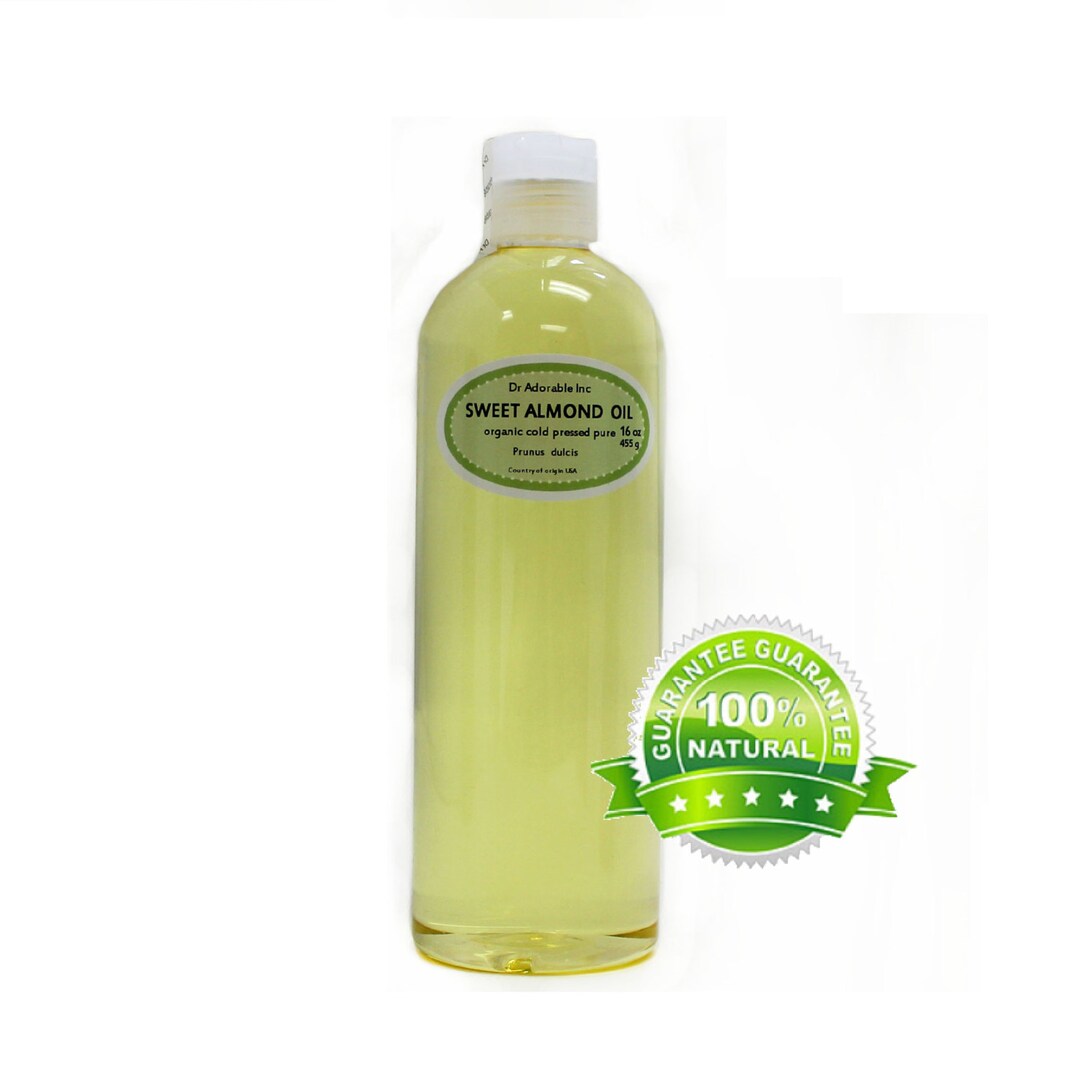 16 OZ Pure Organic Sweet Almond Oil Cold Pressed Etsy