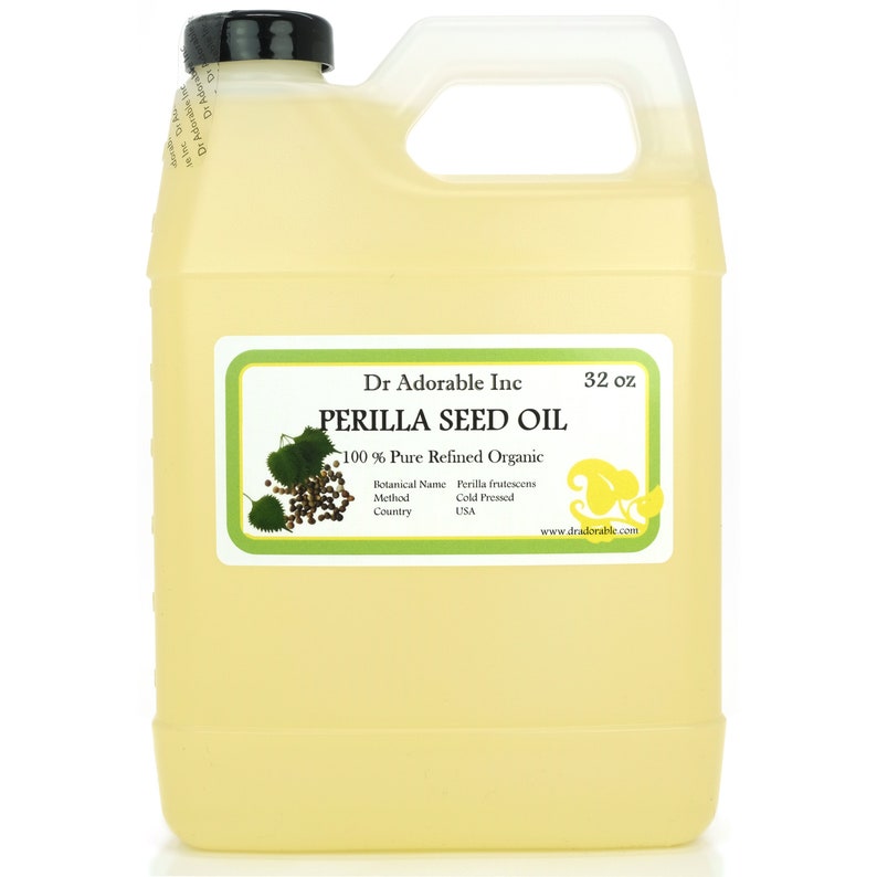 32 oz Aceite de Perilla Premium Orgánico Prensado en Frío Puro Natural Fresco imagen 1