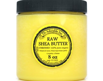 8 oz - Raw UNREFINED Shea Butter From Ghana