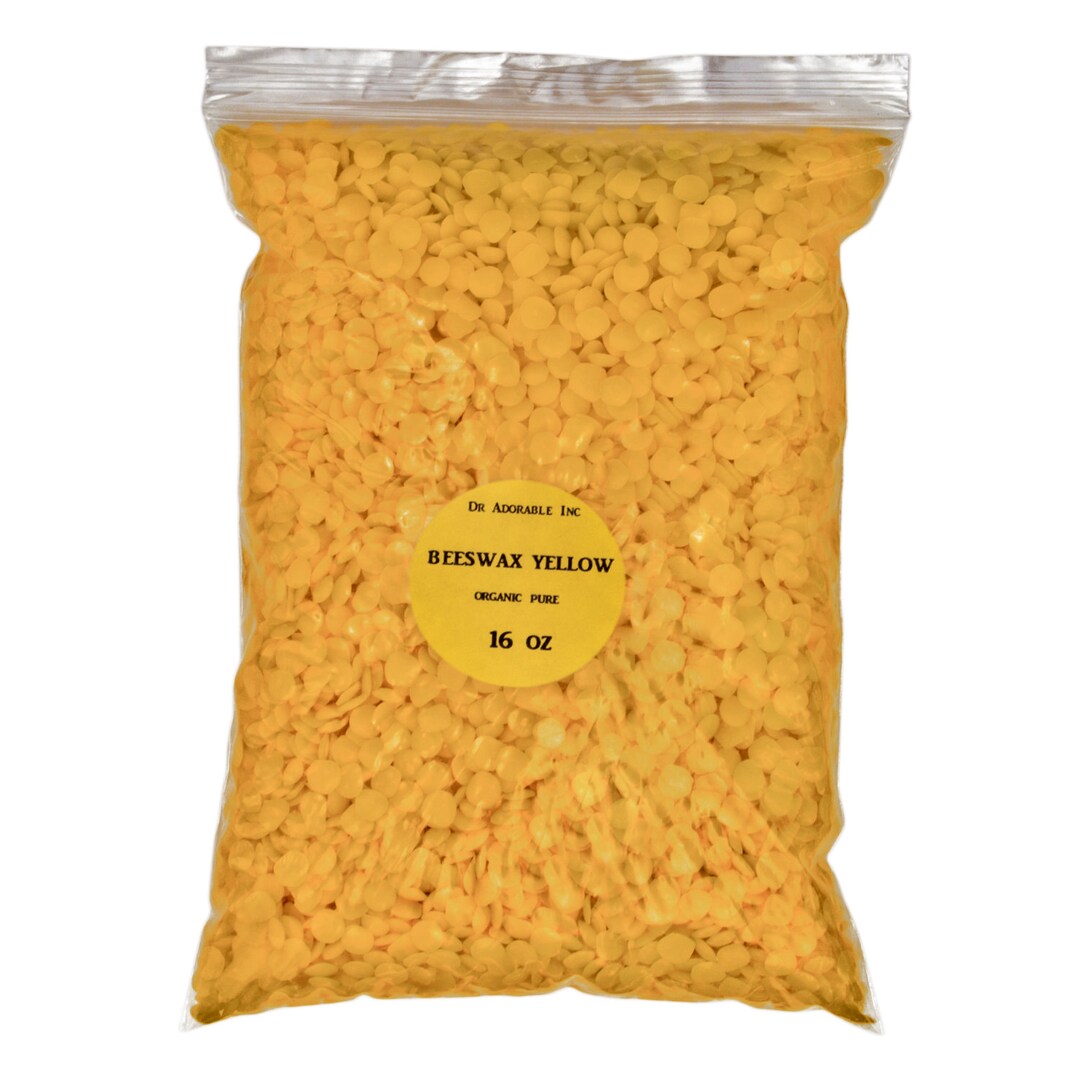 1 LB Beeswax Yellow Organic 100% Pure Natural 16 oz