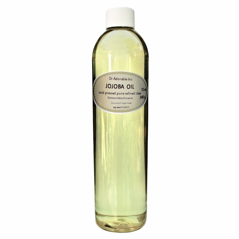 12 Oz Jojoba Oil Clear 100 Pure Refined Cold Pressed Organic Etsy